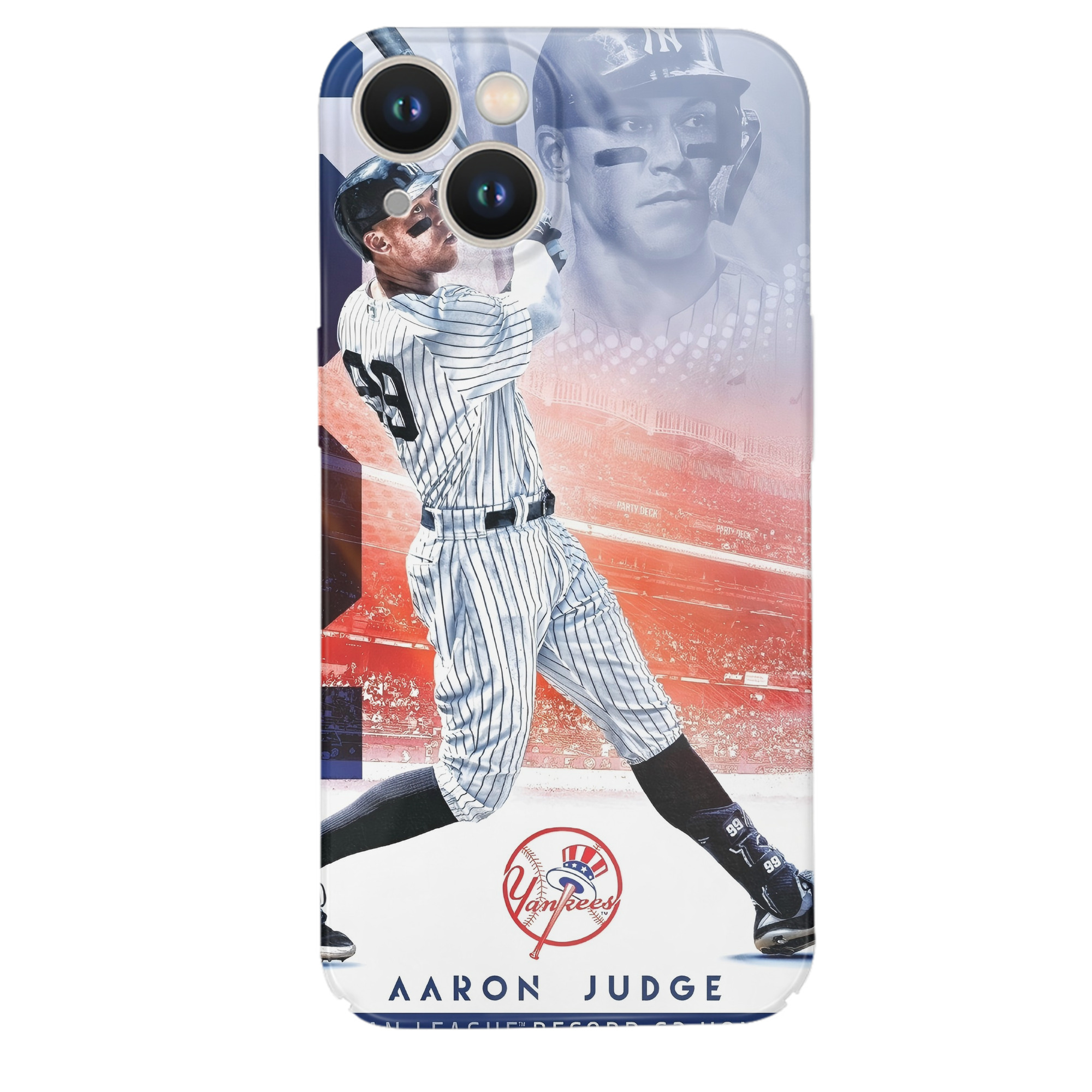 Aaron Judge 62nd Home Run IPhone 14 Series Full-Cover Hard Case – Shockproof With Raised Camera Protection – Precise Cutouts, Wireless Charging Compatible – Durable, Anti-Yellowing, Easy To Clean